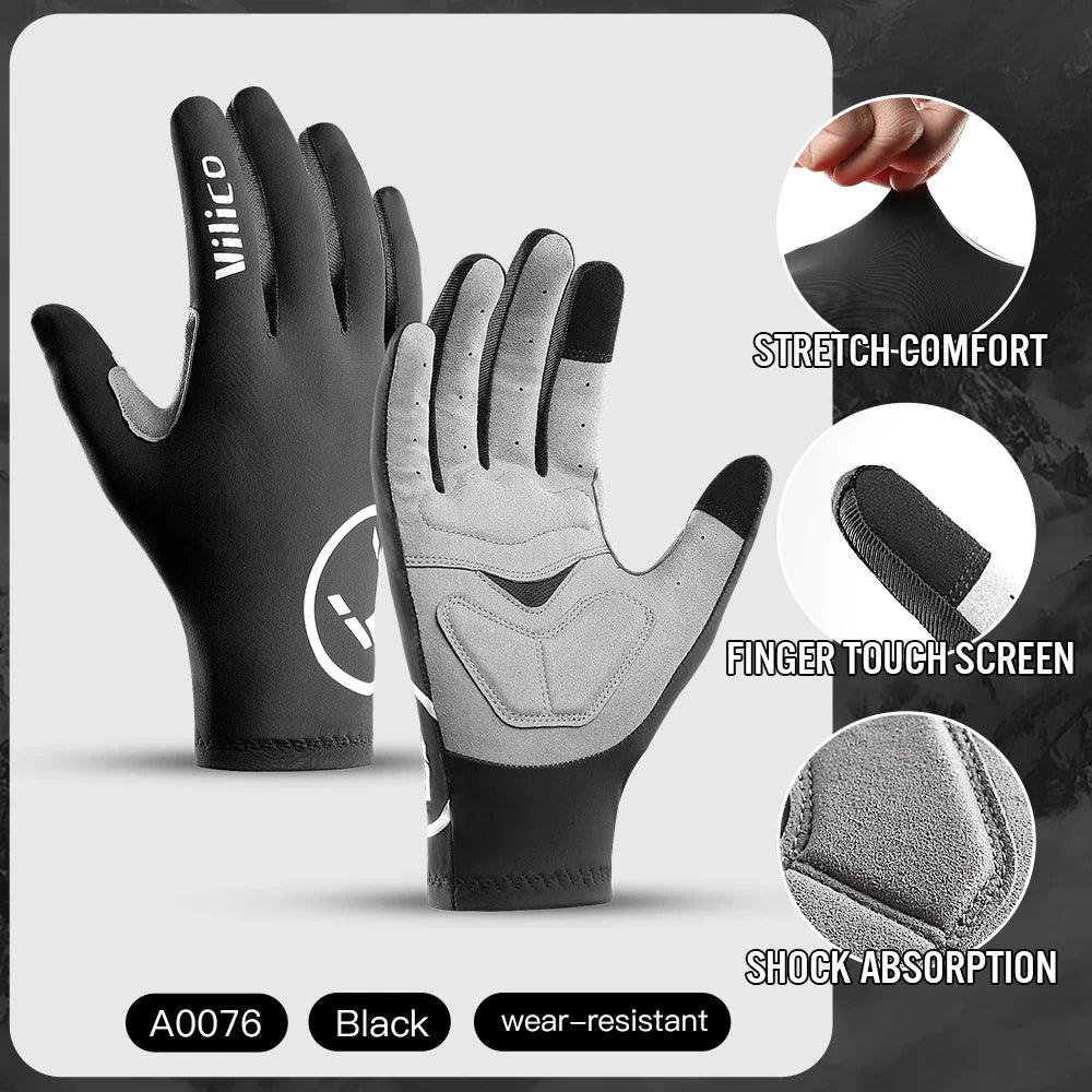 Guantes de Ciclismo con Pantalla Táctil – Dedo Completo