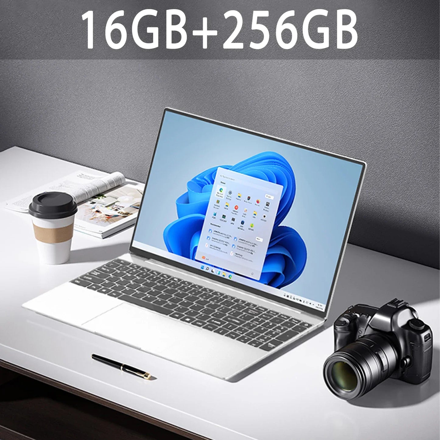 Portátil Ultrafino 15.6" 16GB RAM 2TB SSD Intel N3700 | Laptop Gamer Windows 11 Pro