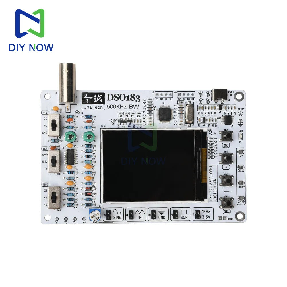 Osciloscopio Digital DIY DSO183 – Kit Electrónico para Principiantes 0-500KHz