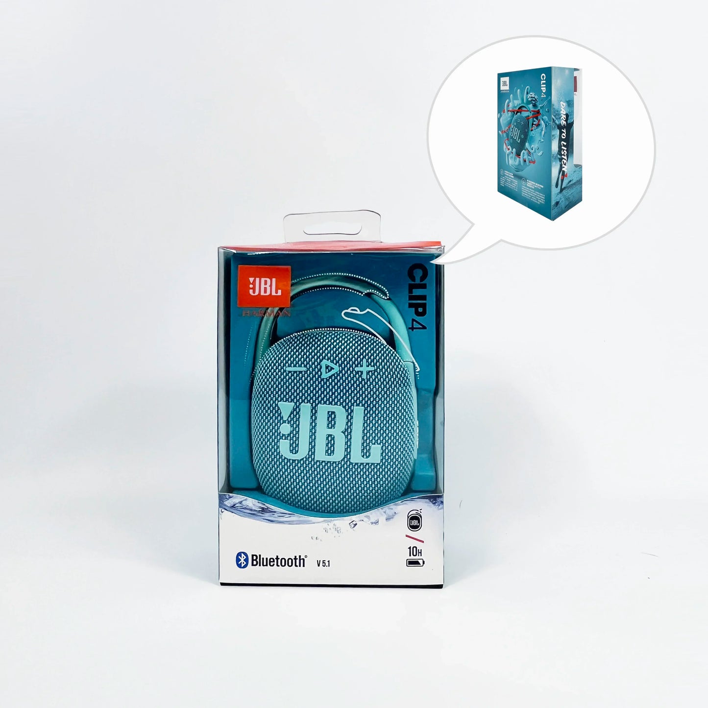Altavoz Bluetooth Portátil JBL Clip 4 Original — Mini Altavoz IP67 Resistente al Agua y Polvo