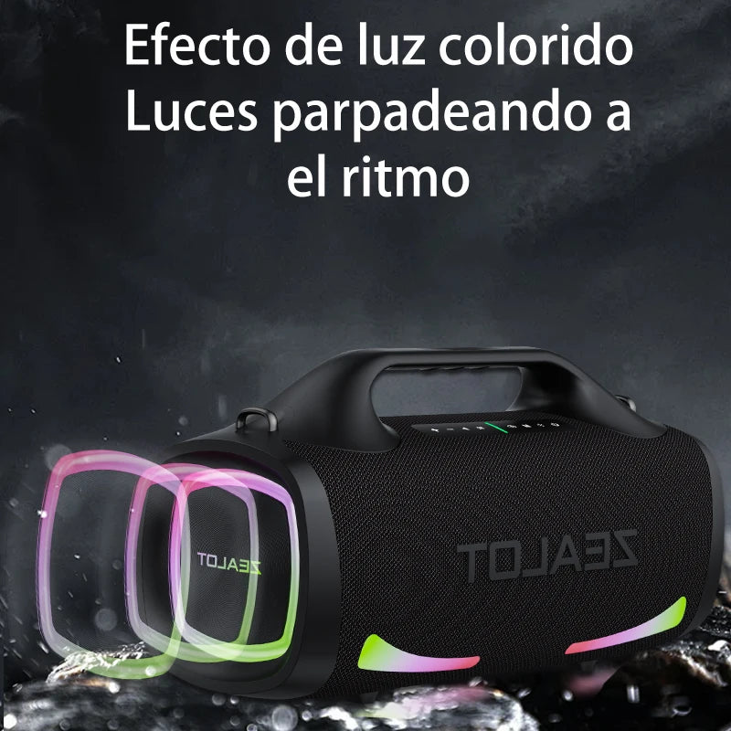 Altavoz Bluetooth Portátil ZEALOT S79 — 100W Subwoofer con Batería 24000mAh IPX6