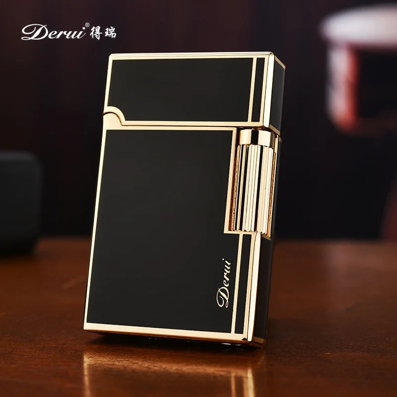 Encendedor Metálico de Gas Derui – Diseño Transparente Recargable