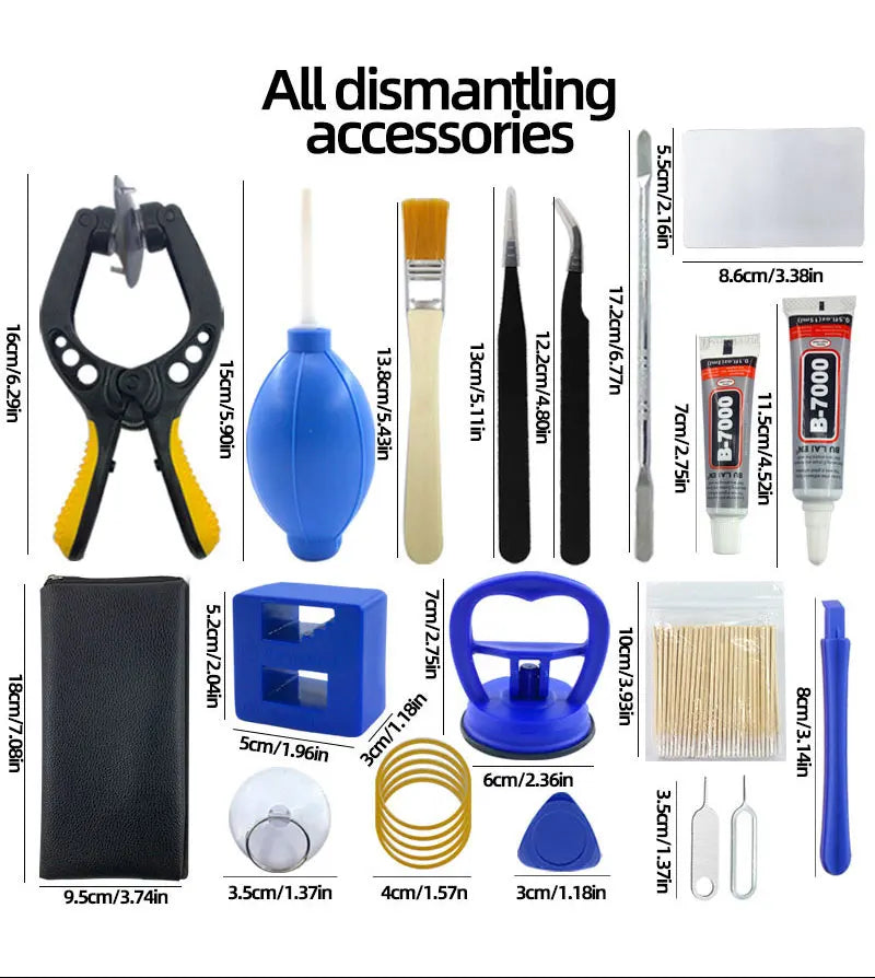 Kit de Herramientas para Reparación de Móviles y Tablets – Destornilladores y Accesorios