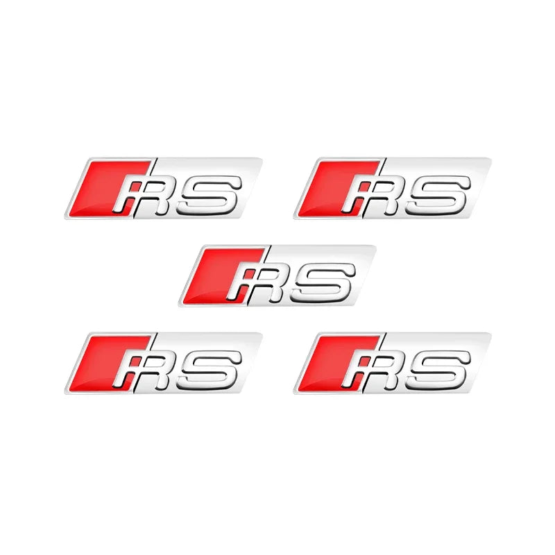 Emblema 3D Audi SLINE RS — Sticker Volante y Carrocería