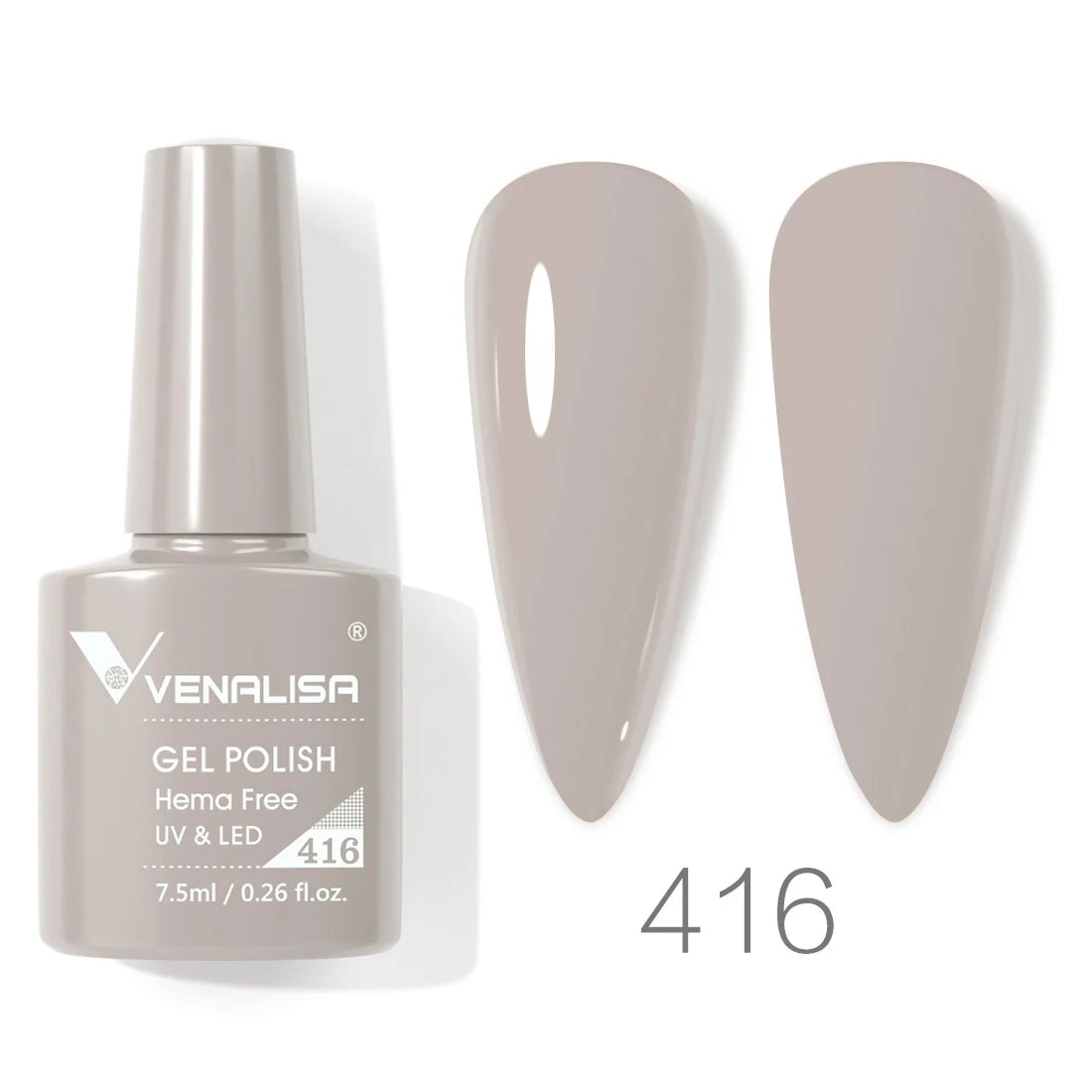 Esmalte de Gel Venalisa Milky White — Cobertura Completa UV/LED