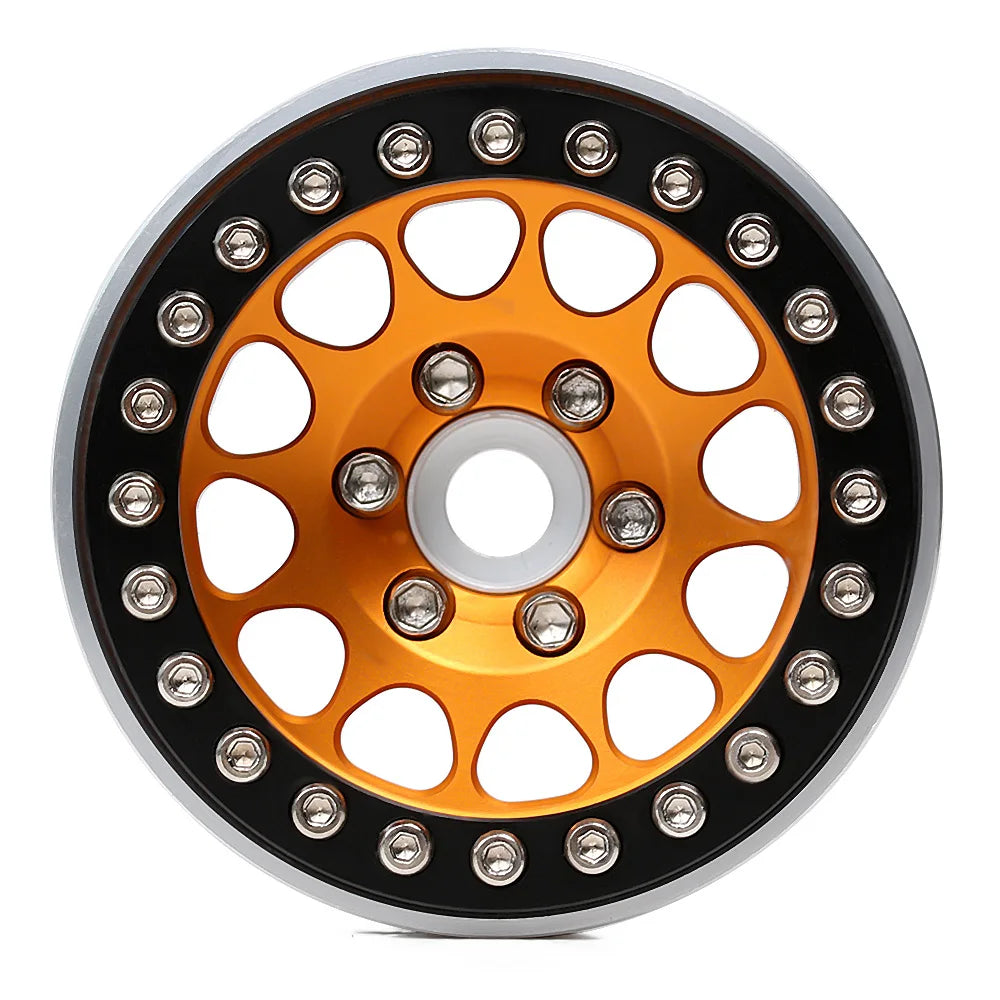 INJORA 1.9" Llantas Beadlock CNC Aluminio para RC Crawler 1/10 SCX10 TRX4 Gen8 (4 Piezas)