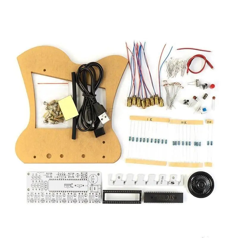 Kit Electrónico DIY Piano Láser HU-013 – 7 Escalas Musicales y Práctica de Soldadura
