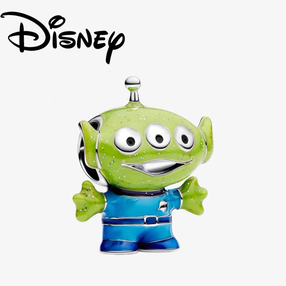 Charm Colgante Disney 925 Plata Esterlina – Dumbo, Pascal, Gato de Cheshire y Alien | Compatible con Pulseras Originales
