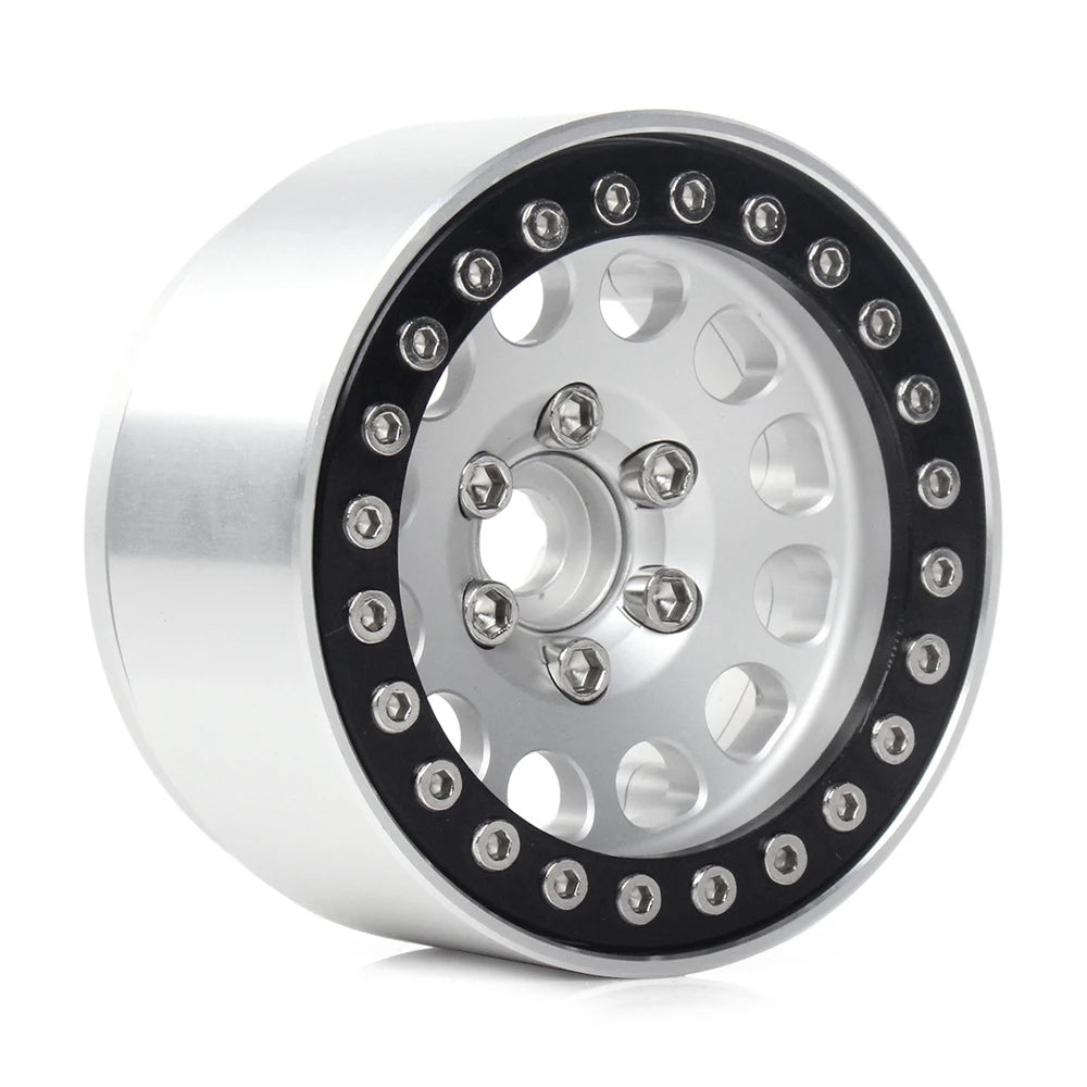 INJORA 1.9" Llantas Beadlock CNC Aluminio para RC Crawler 1/10 SCX10 TRX4 Gen8 (4 Piezas)