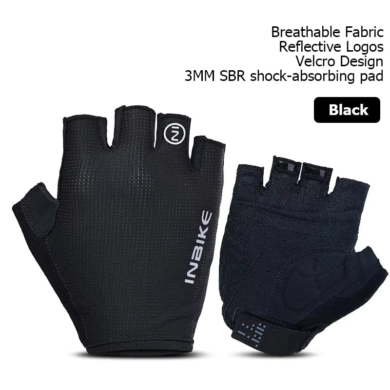 Guantes de Ciclismo INBIKE – Medio Dedo para Verano