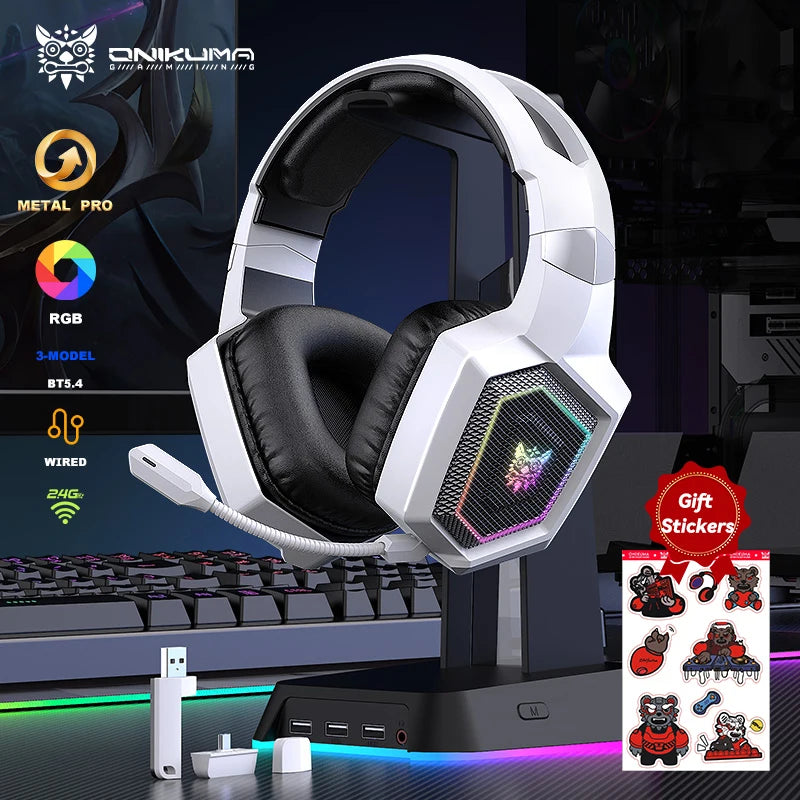 ONIKUMA 2.4GHz Wireless Auriculares Gaming: Sonido y Comodidad para Gamers
