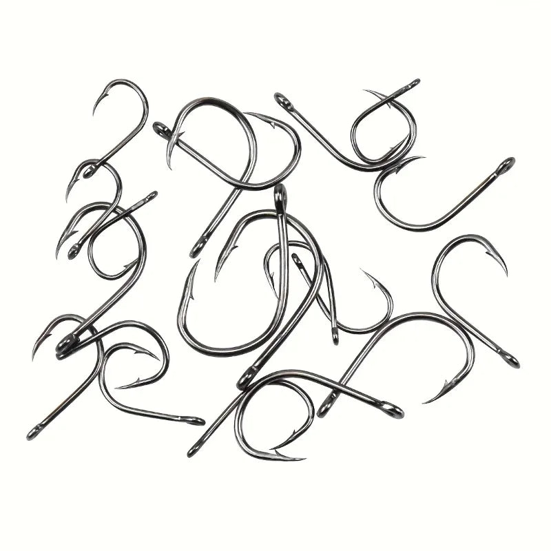 Anzuelos de Pesca 500pcs — Circulares, Barba Afiliada, 3#-12#