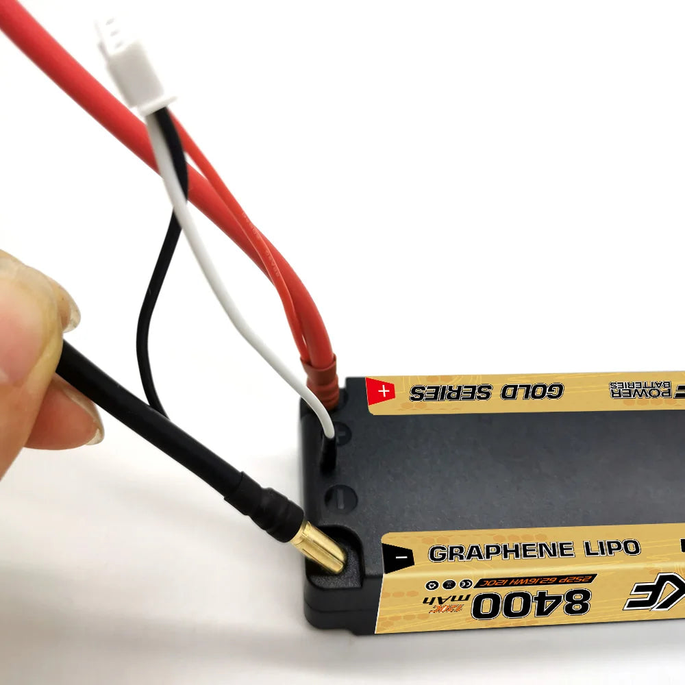 DXF 2S 7.6V Graphene LiPo Battery 9200mAh Short-Pack 5mm – Batería Competición RC 1/10