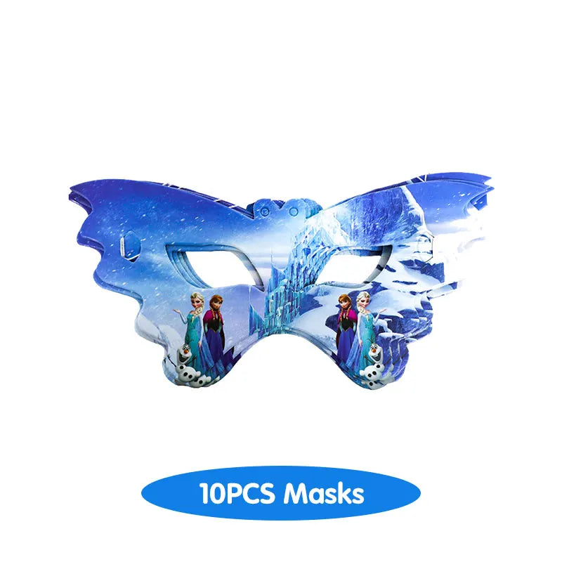 Decoración de Cumpleaños Disney Frozen – Mantel, Globos y Vajilla Azul para Fiesta Infantil