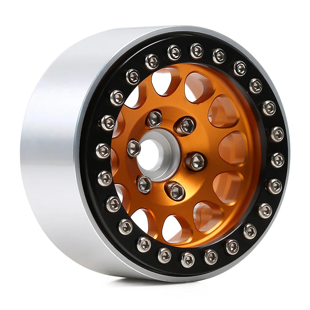 INJORA 1.9" Llantas Beadlock CNC Aluminio para RC Crawler 1/10 SCX10 TRX4 Gen8 (4 Piezas)