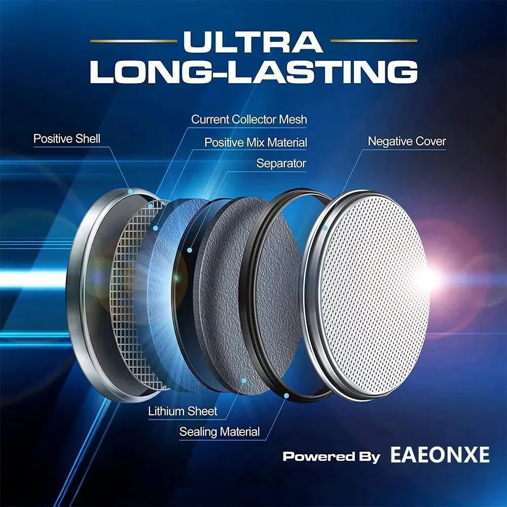 Batería CR2032 3V — Pilas de Botón para Control Remoto, Juguetes y Electrónica