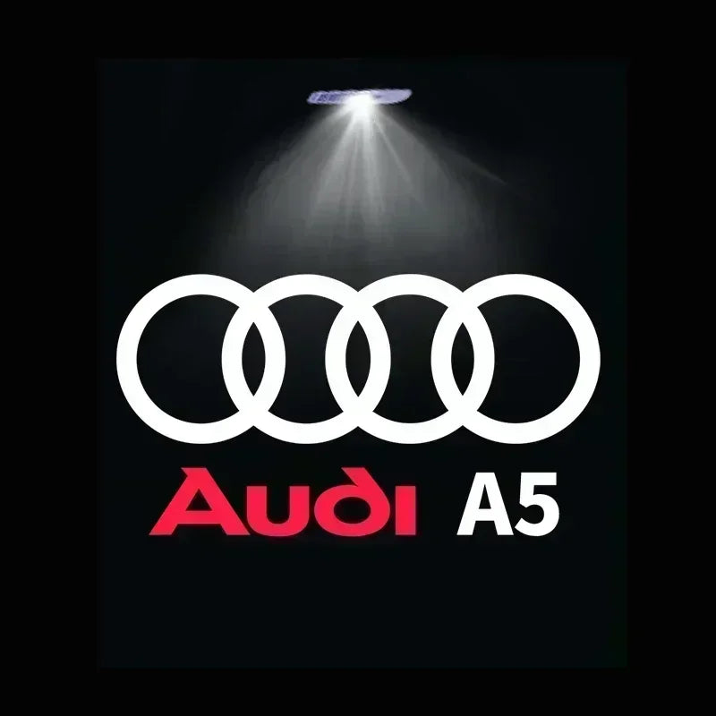 Luces LED Proyector para Puerta Audi — 2/4 Pcs, Logo HD para A3, A4, A5, A6, Q5 y Más