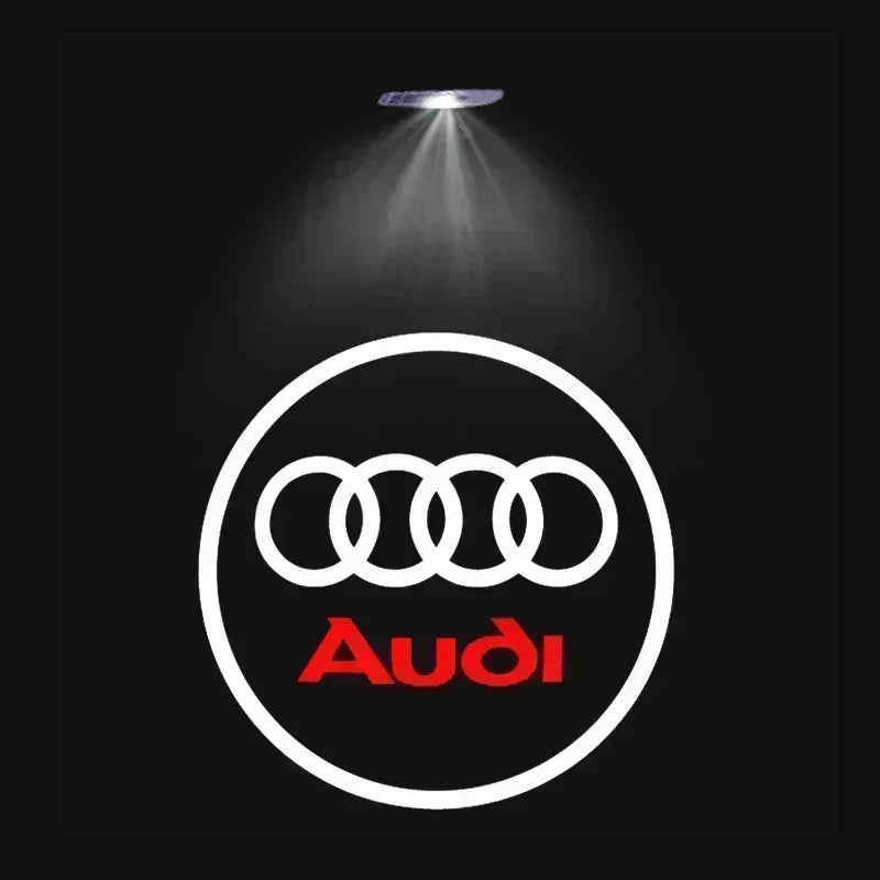 Luces LED Proyector para Puerta Audi — 2/4 Pcs, Logo HD para A3, A4, A5, A6, Q5 y Más