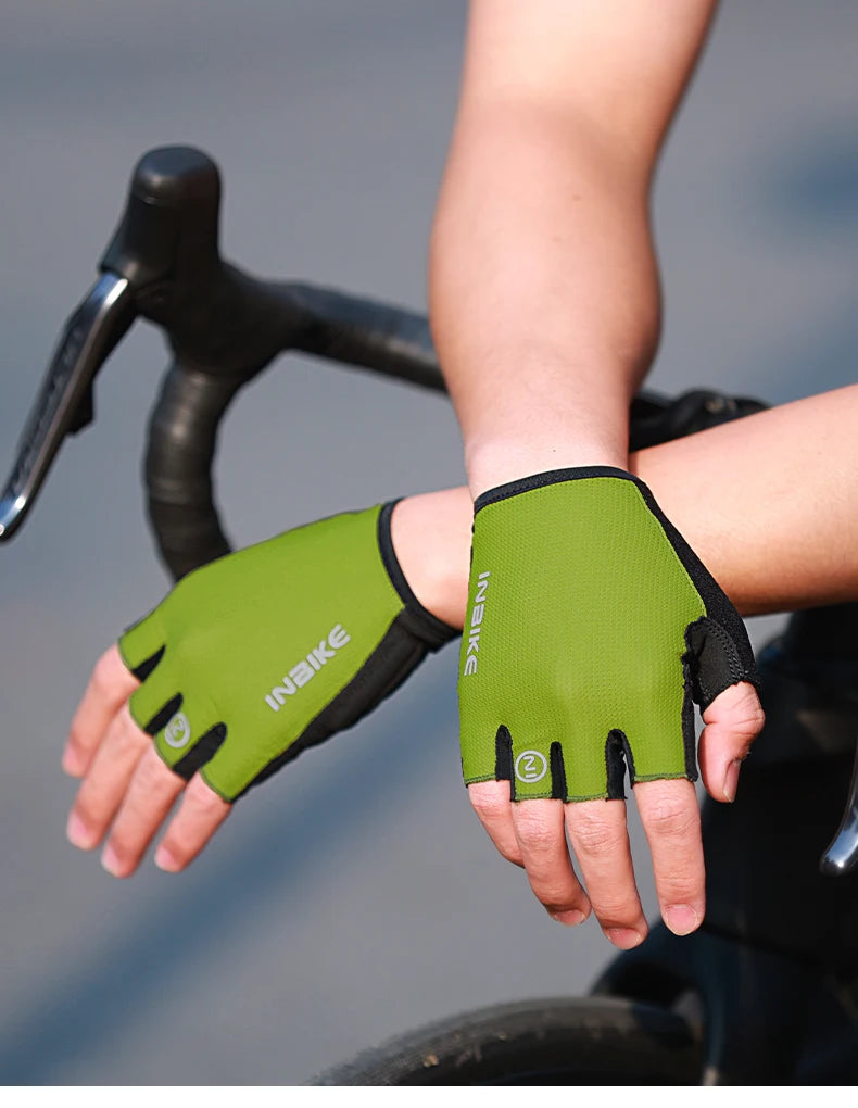 Guantes de Ciclismo INBIKE – Medio Dedo para Verano