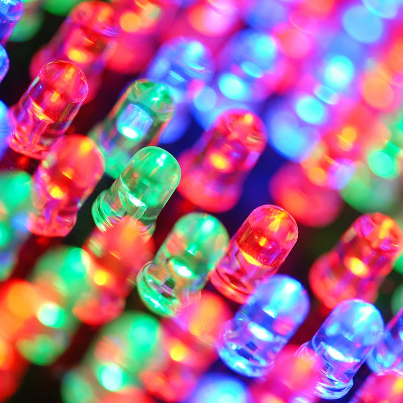 Kit de Diodos LED 5mm Multicolor – Luces Blanco, Rojo, Azul, Verde y Amarillo para Proyectos Electrónicos