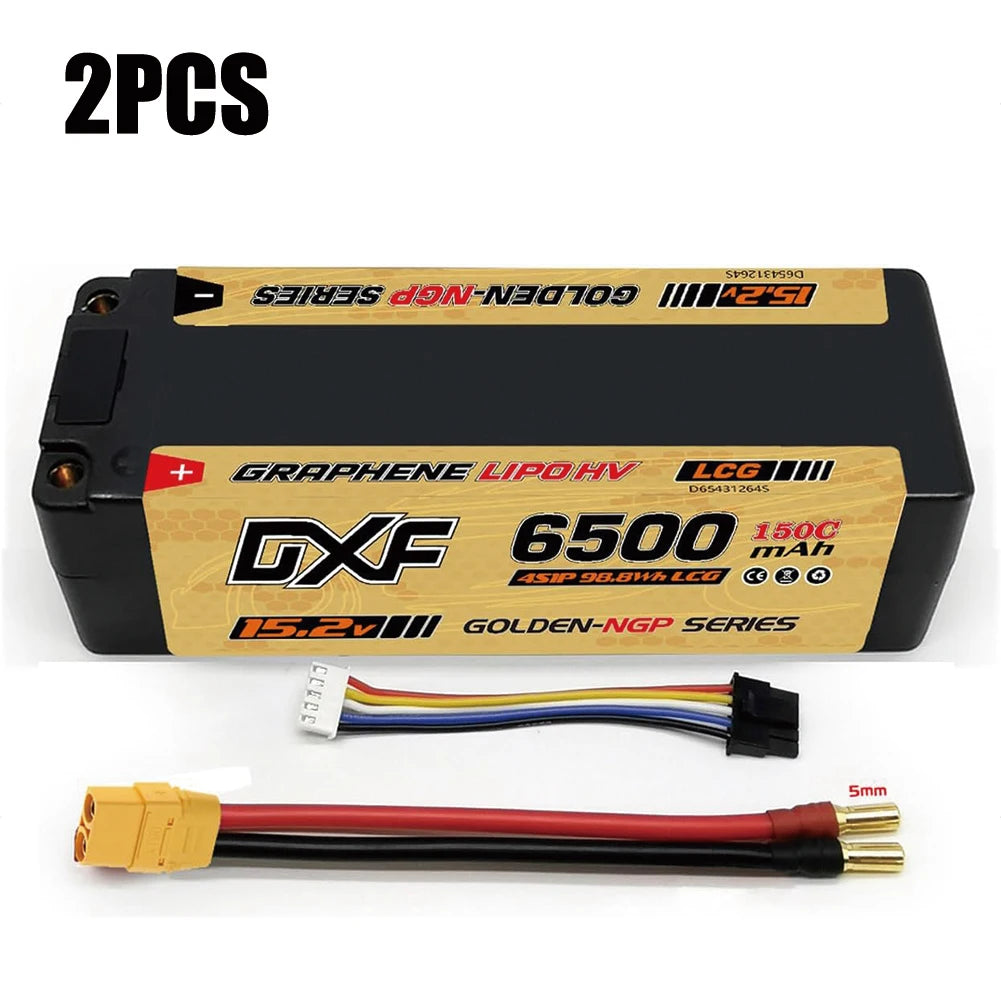 DXF 2S 7.6V Graphene LiPo Battery 9200mAh Short-Pack 5mm – Batería Competición RC 1/10