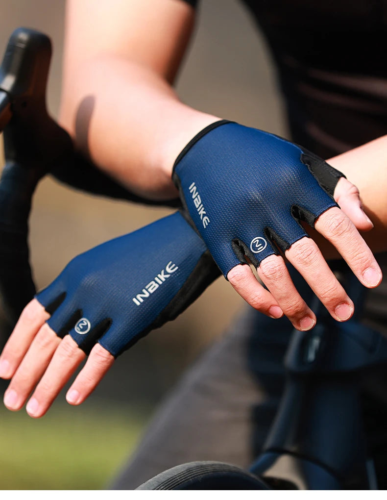 Guantes de Ciclismo INBIKE – Medio Dedo para Verano