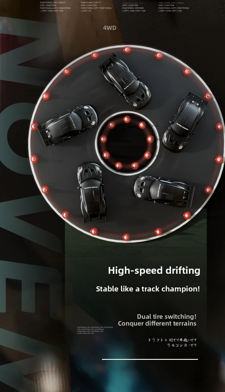 RC Drift GT3 RS 911 mi SU7 1:20 – Edición Limitada 2025, Coche de Alta Velocidad para Niños