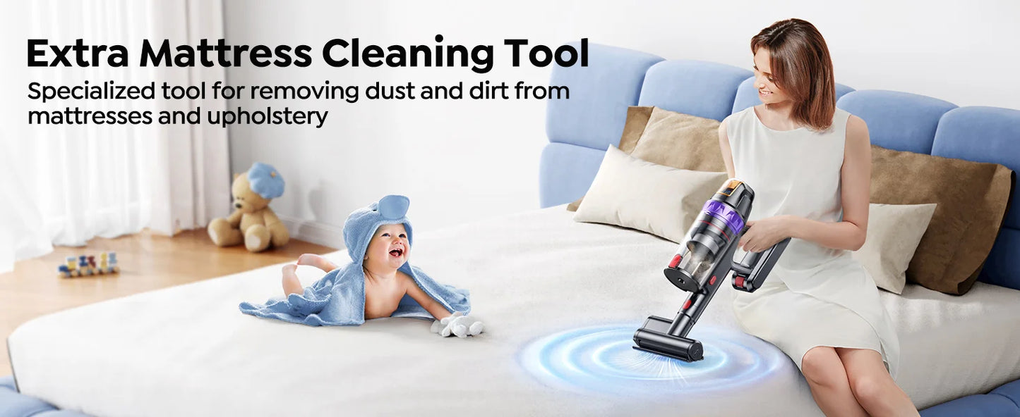 Aspiradora Inalámbrica BUTURE VC90 — 600W y 65KPA de Succión