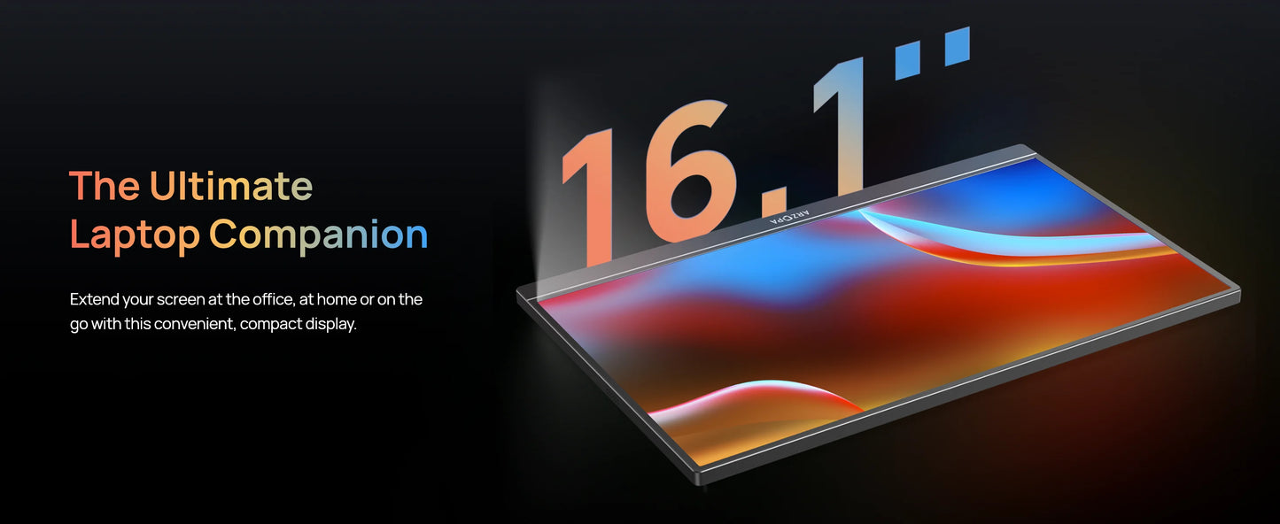 ARZOPA Z1C 16.1" 100% sRGB Portable Monitor FHD 1080P IPS – Monitor Externo para Mac, PC, Xbox, PS5, Switch