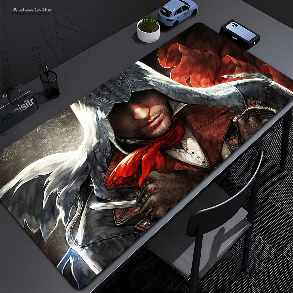 Alfombrilla Gamer XXL Assassin’s Creed — Mouse Pad 900x400mm para PC y Escritorio