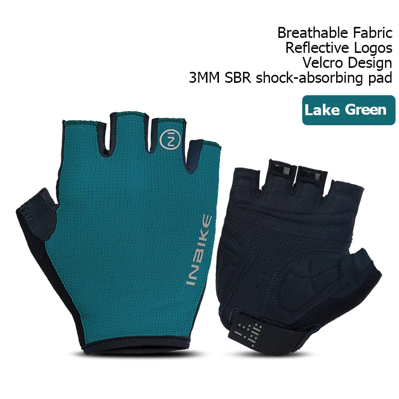 Guantes de Ciclismo INBIKE – Medio Dedo para Verano