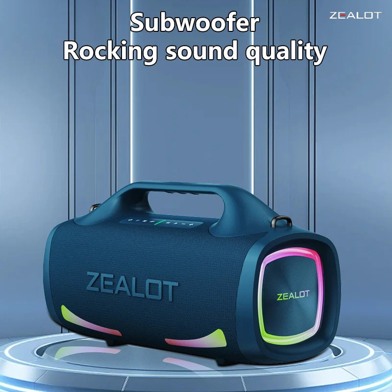 Altavoz Bluetooth Portátil ZEALOT S79 — 100W Subwoofer con Batería 24000mAh IPX6