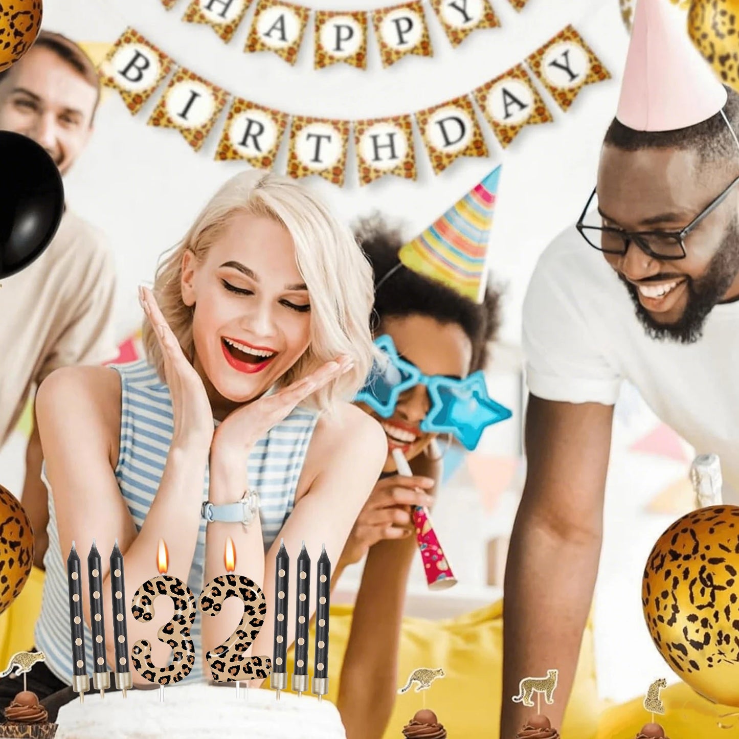 Velas Temáticas de Autos de Carreras para Cumpleaños – Set de 7 Piezas