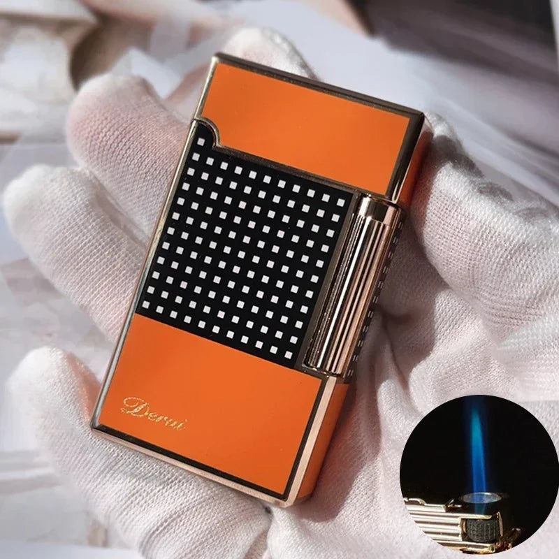 Encendedor Metálico de Gas Derui – Diseño Transparente Recargable