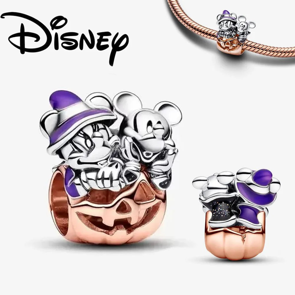 Charm Colgante Disney 925 Plata Esterlina – Dumbo, Pascal, Gato de Cheshire y Alien | Compatible con Pulseras Originales