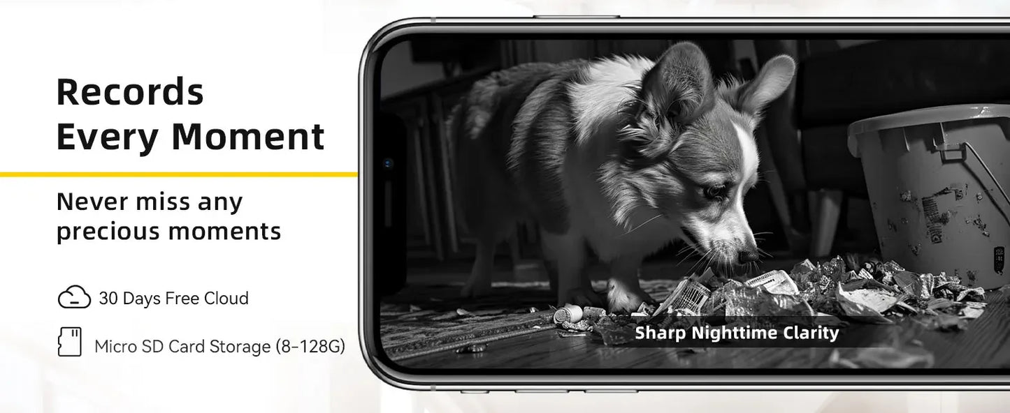 Cámara Inteligente BoyKeep 2K WiFi — Vigilancia Interior con Visión Nocturna y Audio Bidireccional K30