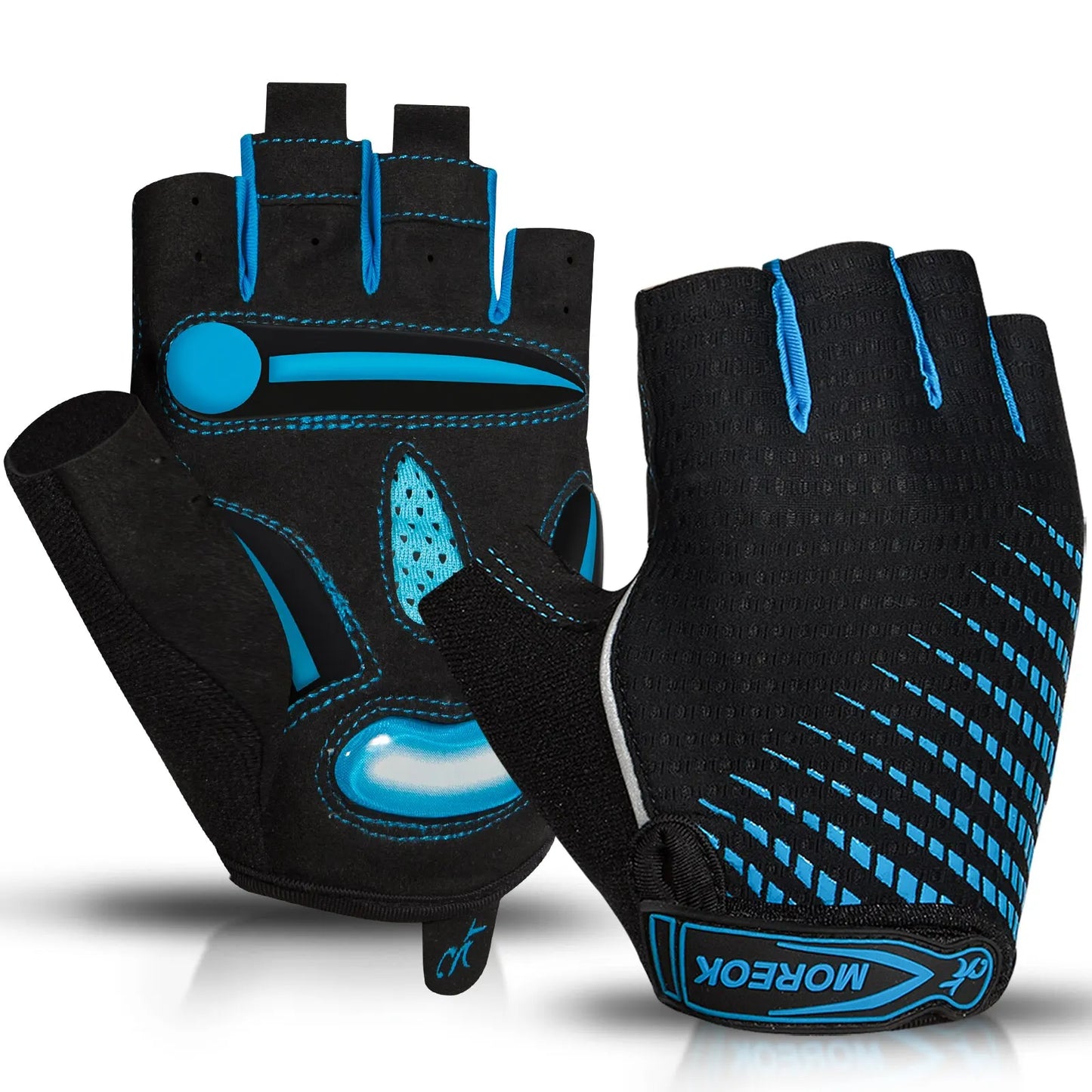 Guantes de Ciclismo MOREOK – Gel 5mm, Transpirables y Antideslizantes