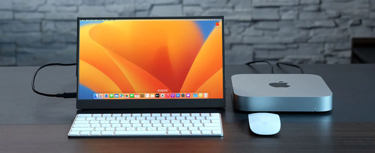 Bimawen 13.3" OLED Portable Monitor – FHD 1080P, 1ms, 10bit, 100% DCI-P3, Adaptive Sync, Game Mode