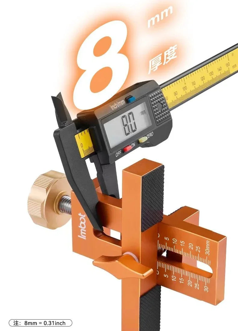 Herramienta de Posicionamiento Rápido 2 en 1 para Instalación de Puertas de Gabinete