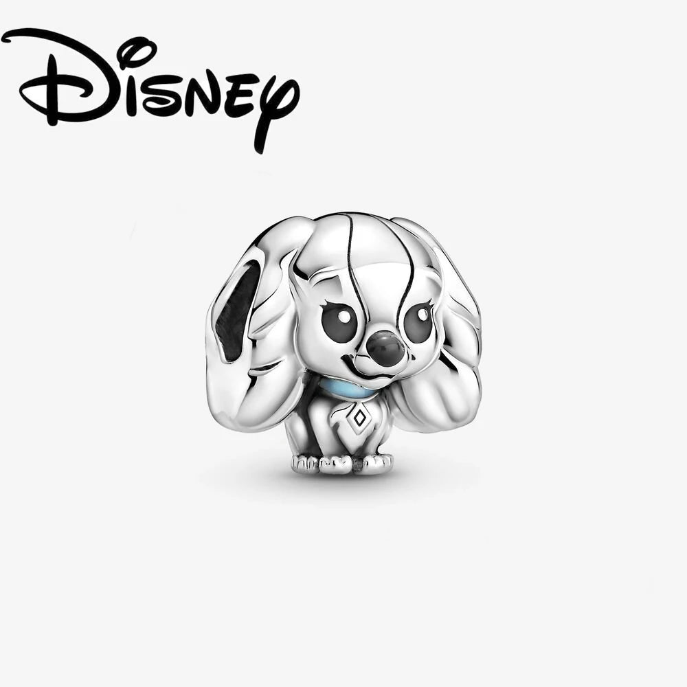 Charm Colgante Disney 925 Plata Esterlina – Dumbo, Pascal, Gato de Cheshire y Alien | Compatible con Pulseras Originales