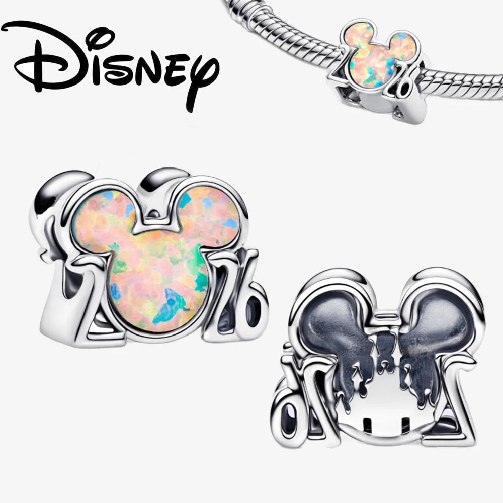 Charm Colgante Disney 925 Plata Esterlina – Dumbo, Pascal, Gato de Cheshire y Alien | Compatible con Pulseras Originales