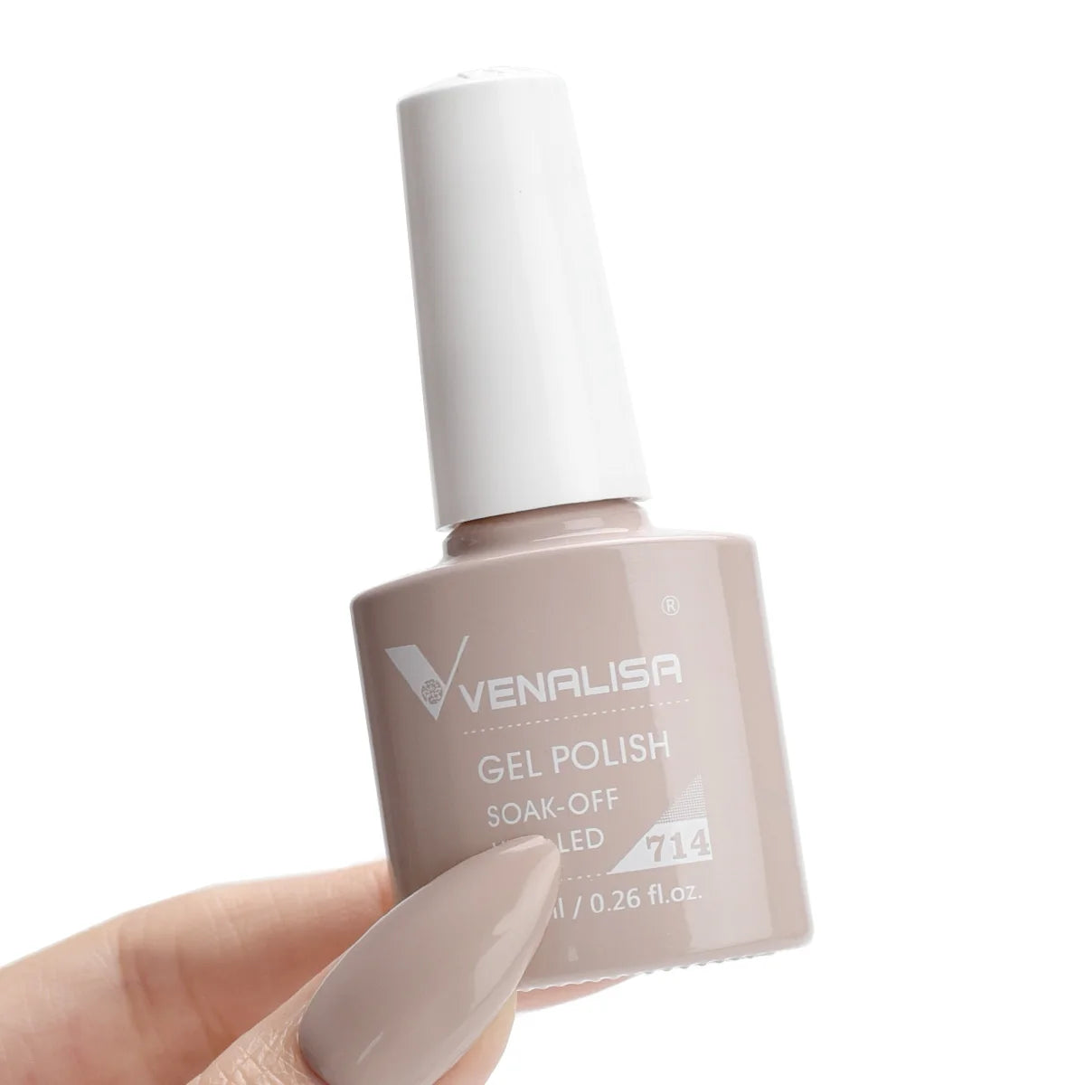 Esmalte de Gel Venalisa Milky White — Cobertura Completa UV/LED