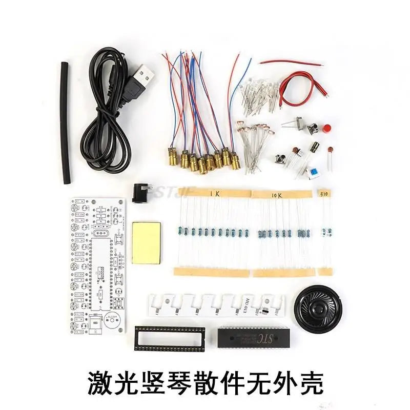 Kit Electrónico DIY Piano Láser HU-013 – 7 Escalas Musicales y Práctica de Soldadura