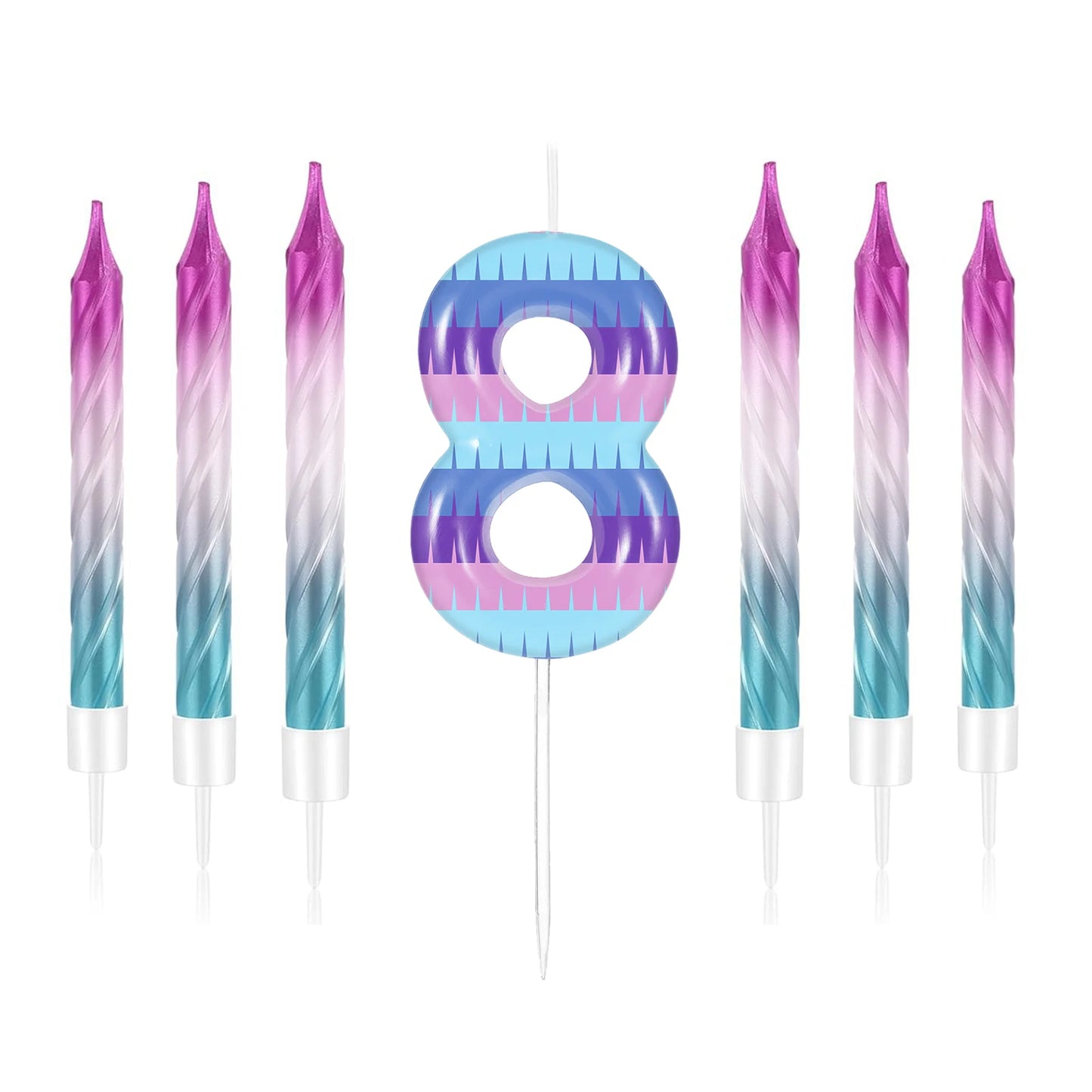 Velas Temáticas de Autos de Carreras para Cumpleaños – Set de 7 Piezas