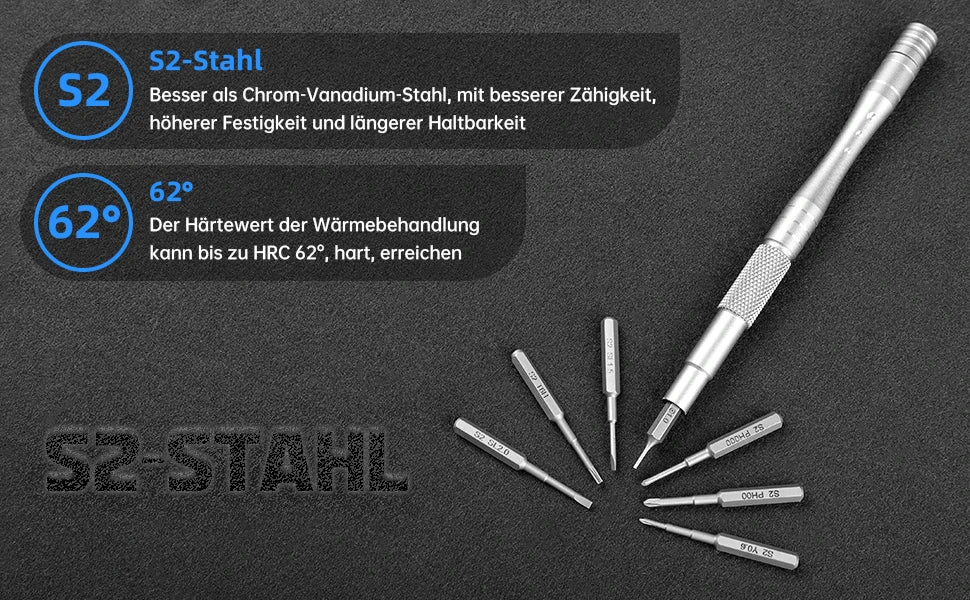 Kit de Destornilladores de Precisión 128 en 1 con Eje Magnético Flexible – Herramientas Profesionales para Reparación de PC, iPhone, Reloj y Cámara
