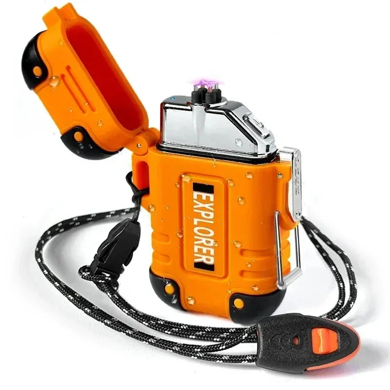 Encendedor Eléctrico de Doble Arco Plasma – Recargable e Impermeable