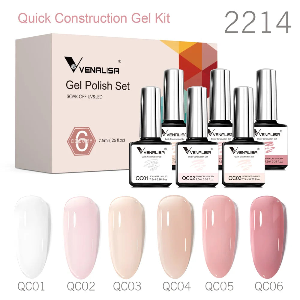 Esmalte de Gel Venalisa Milky White — Cobertura Completa UV/LED