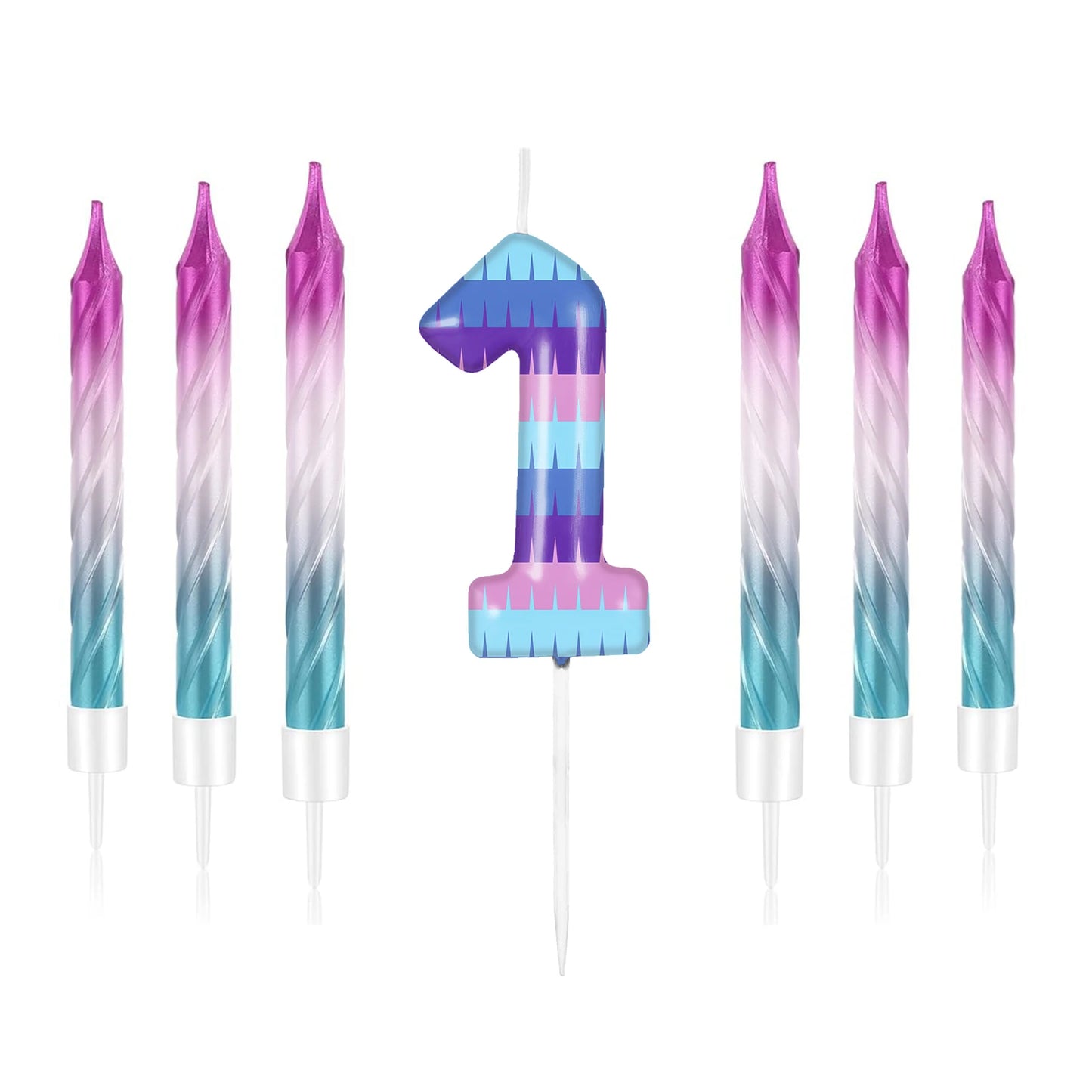 Velas Temáticas de Autos de Carreras para Cumpleaños – Set de 7 Piezas