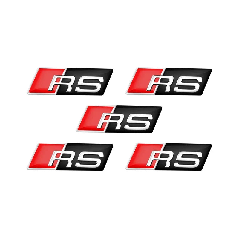 Emblema 3D Audi SLINE RS — Sticker Volante y Carrocería