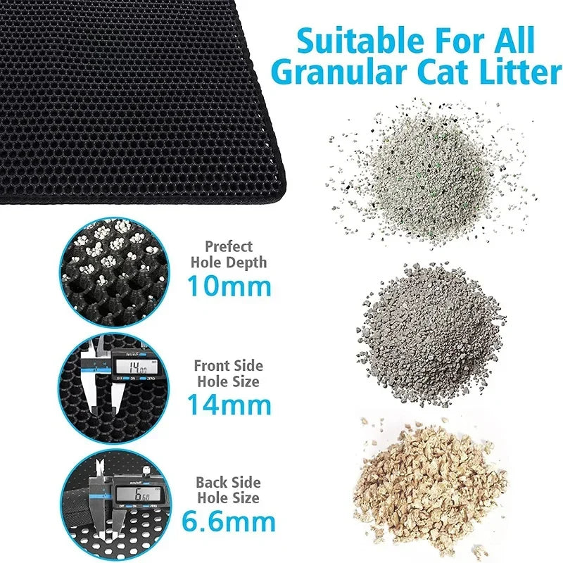 Alfombra de Arena para Gatos – Grande, Impermeable y Antideslizante